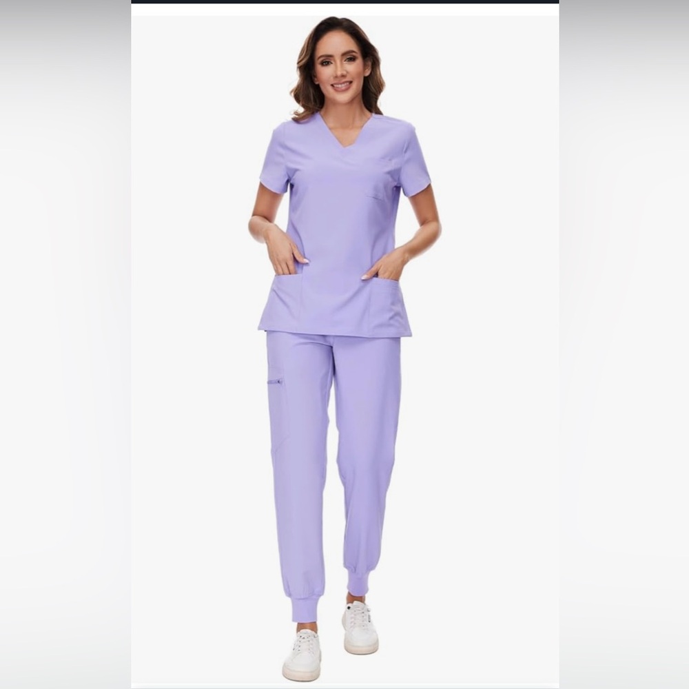 2 Sets-of Light Purple Scrubs Selling Together or Separate